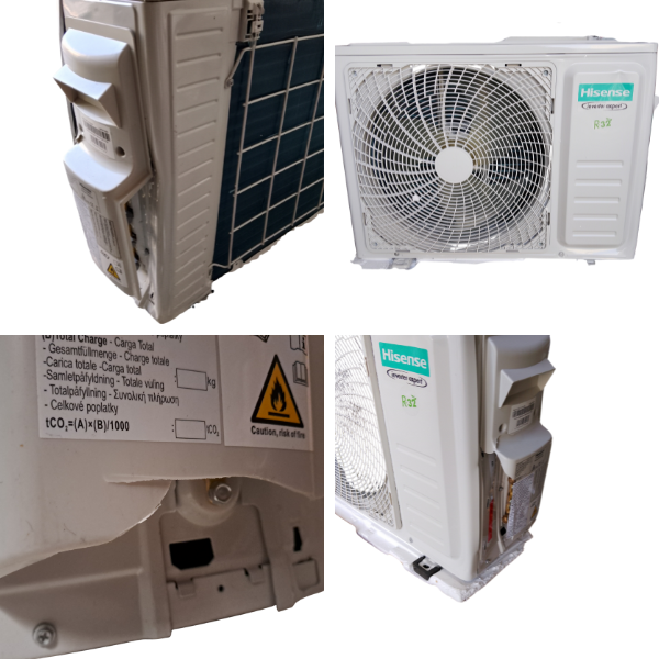 Unità Esterna Hisense AMW dual split inverter pompa di calore R32 kW 4,1/4,5 freddo/caldo