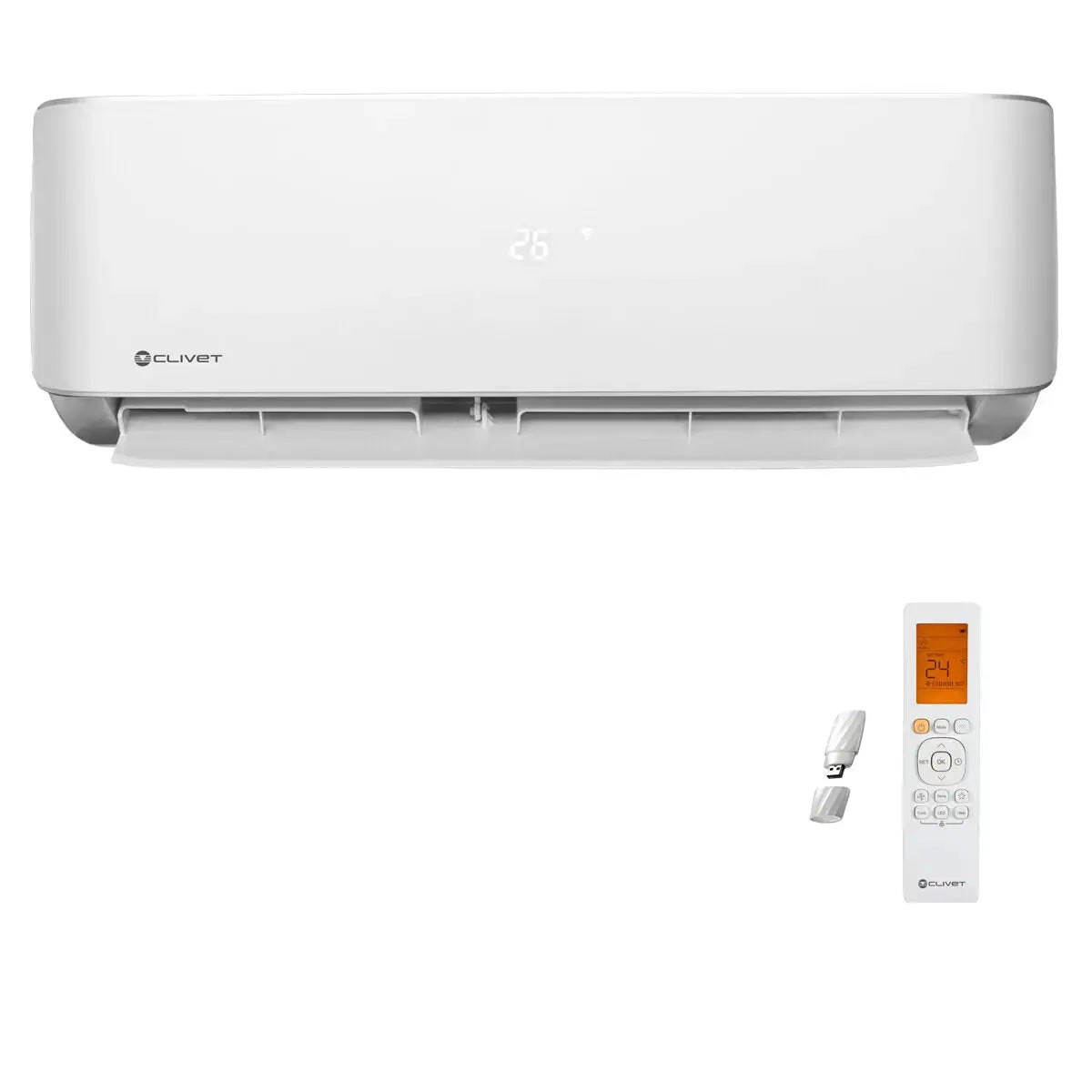 Clivet Cristallo split 24000 BTU unità interna condizionatore inverter wifi R32 2022 Clivet