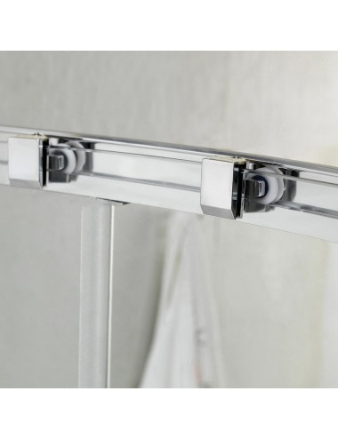 Porta doccia nicchia Replay 120 h 185 cm scorrevole cristallo trasparente 6mm