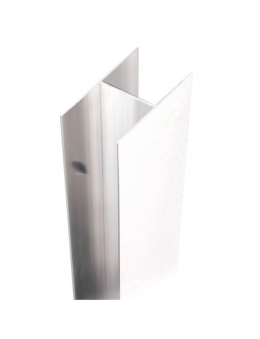 Profilo di compensazione box doccia porta doccia h 185 alluminio colore bianco