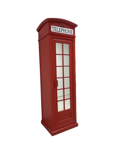 Armadio cabina telefonica Londra rosso opaco