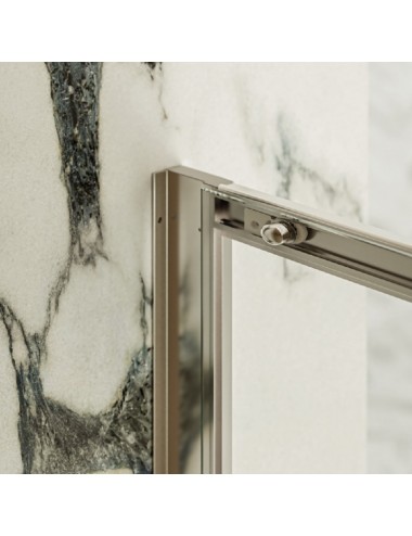 Porta doccia nicchia scorrevole 160cm cristallo temperato 6mm trasparente serie Nexta F.L.A.B arredobagno