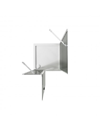 Box doccia angolare  Flip 70x50 h190 1 porta battente cristallo trasparente 6mm