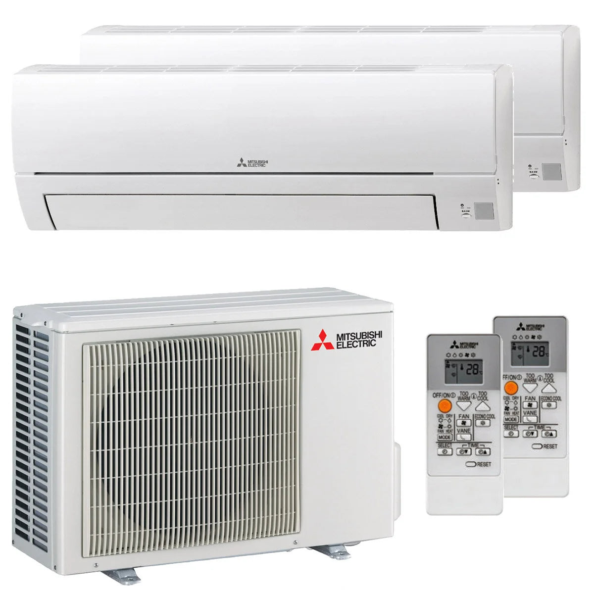 Condizionatore Mitsubishi Electric MSZ-HR dual split 12000+12000 BTU inverter A++ esterna 5,0 kW Idrooutlet