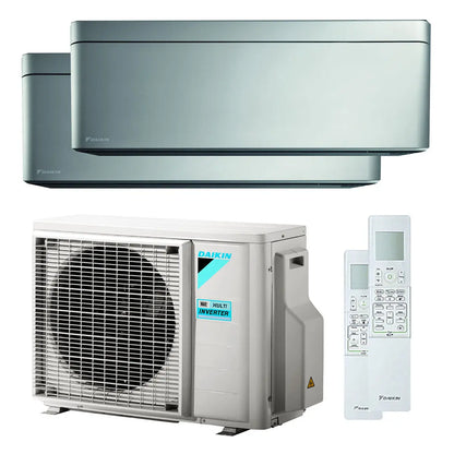 Condizionatore Daikin Stylish dual split 18000+18000 BTU inverter A++ wifi unità esterna 9 kW Daikin