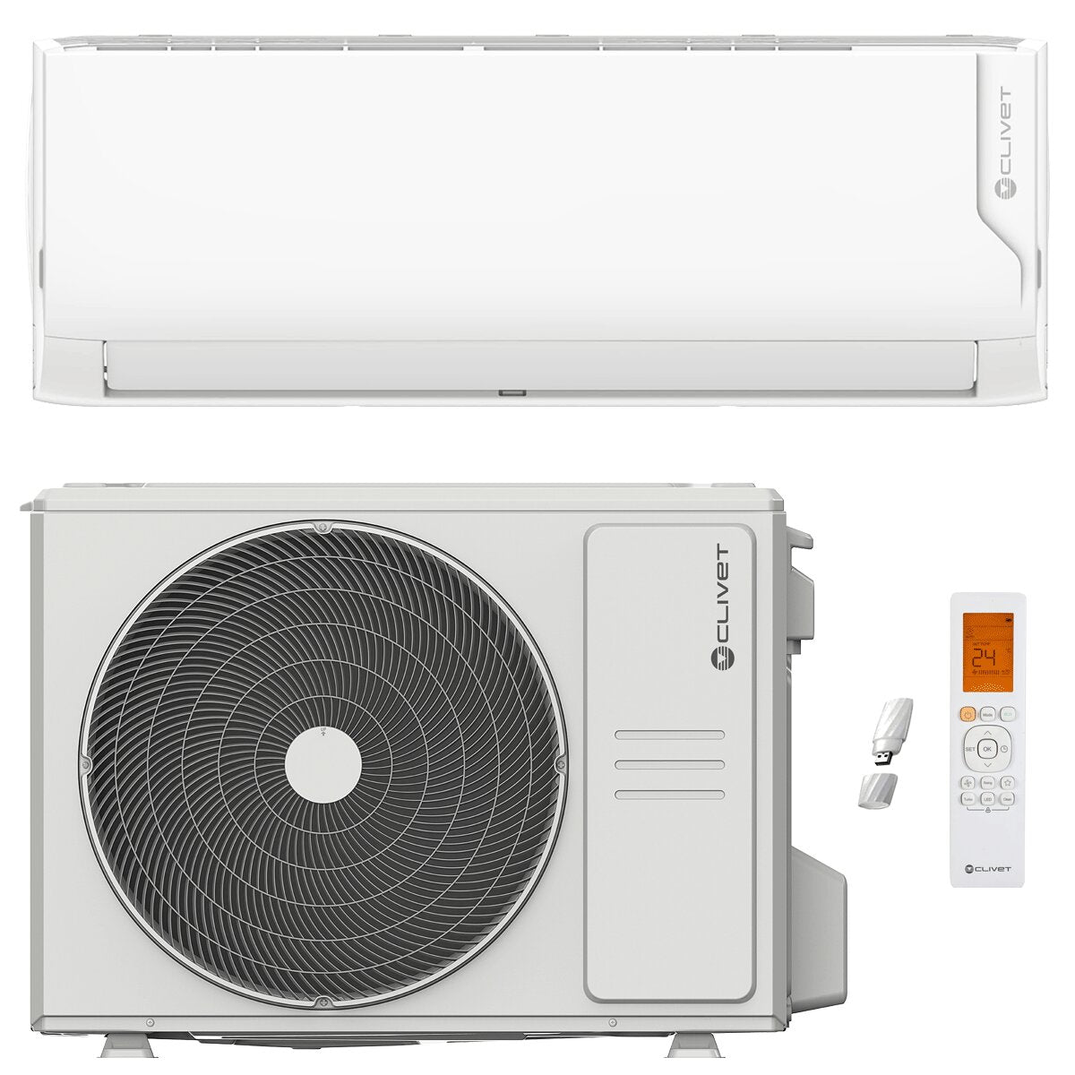 Condizionatore Clivet Cristallo 2 12000 BTU R32 Inverter A+++ WiFi Clivet