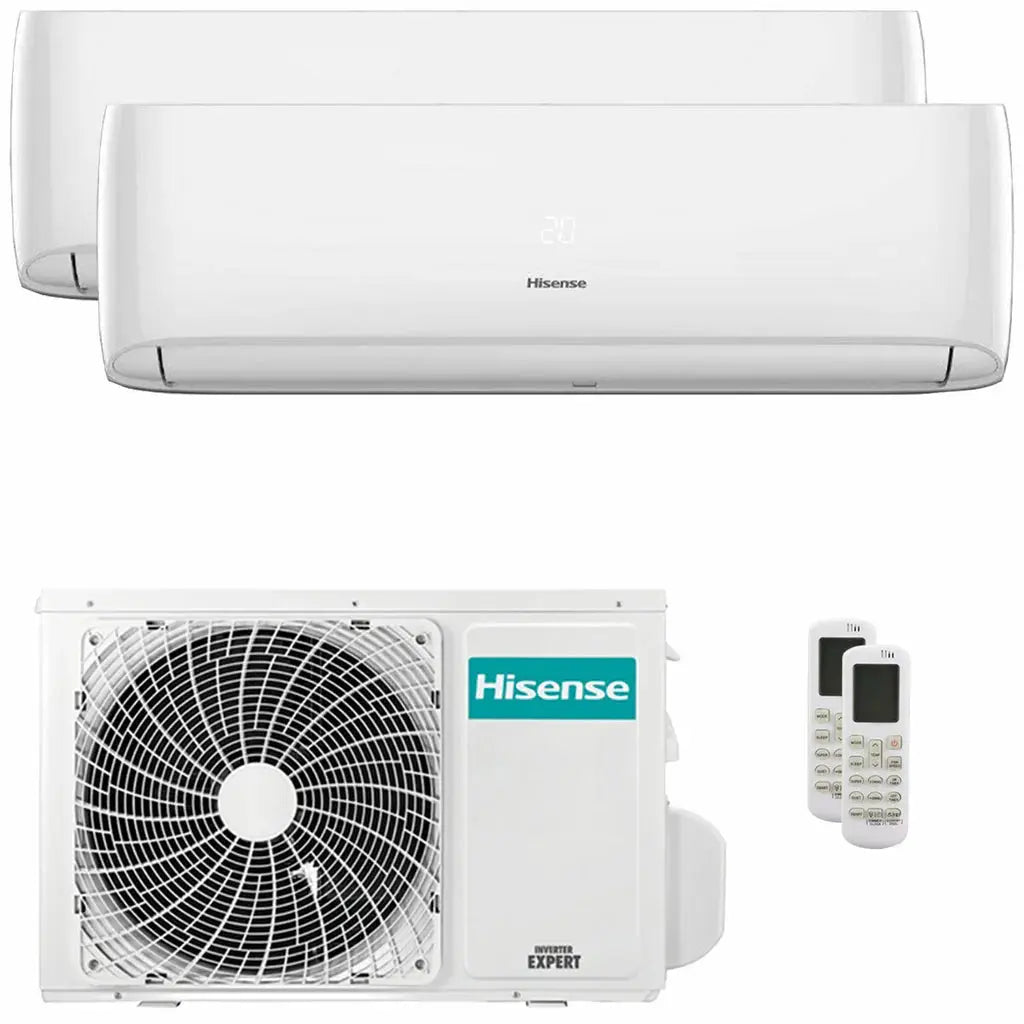 Condizionatore Hisense Hi-Comfort 2025 dual split 9000+12000 BTU inverter A++ wifi unità esterna 4.1 kW HISENSE
