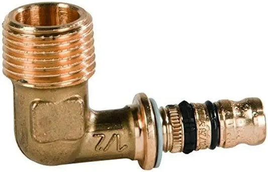 Gomito Adattatore 90° con Filetto Maschio Geberit Mepla ø16x1/2""M GEBERIT