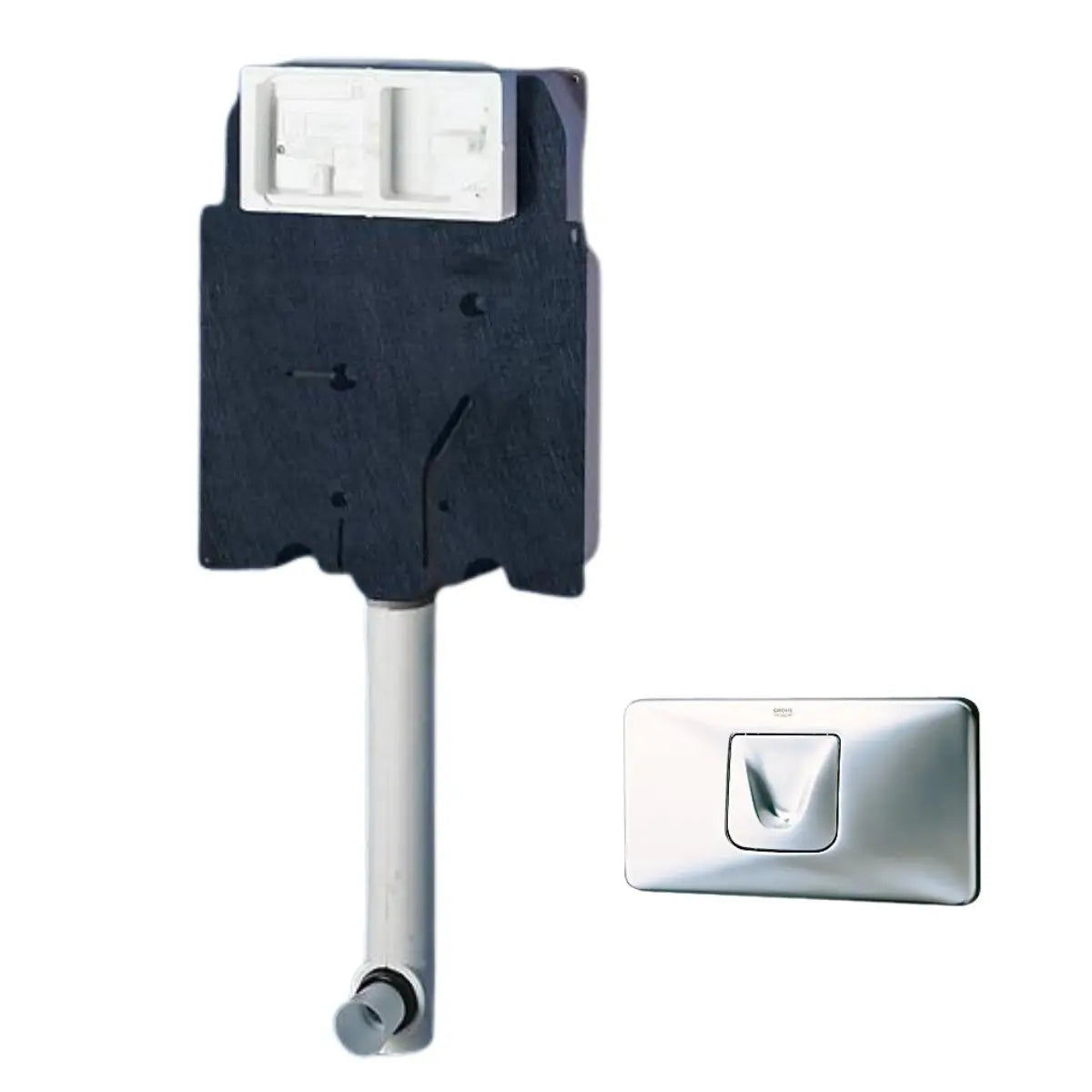 Kit Grohe Cassetta WC + placca Colani cromo Grohe