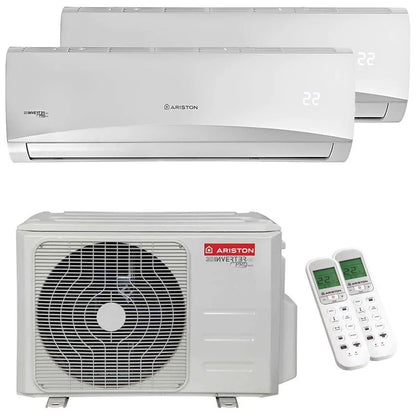 Ariston PRIOS R32 Condizionatore dual split 9000+9000 BTU inverter A+ unità esterna 5,0 kW
