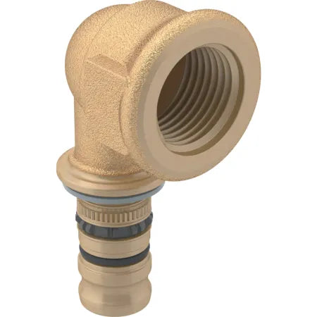 "Mepla Raccordo Gomito  90° Femmina Ottone . ø16x1/2""F"