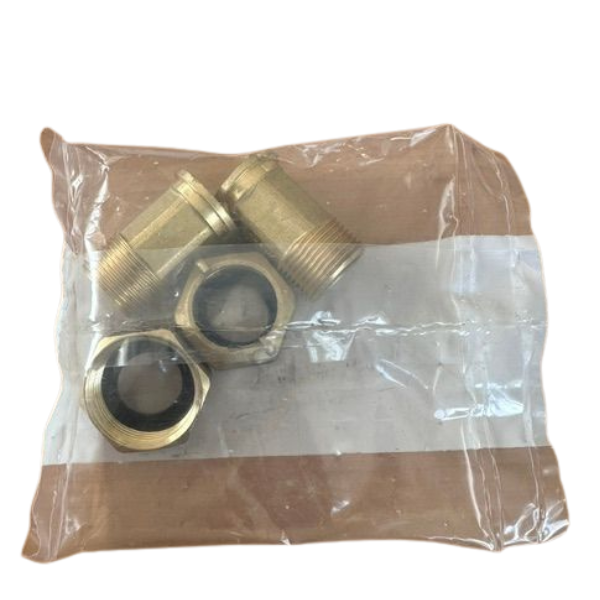 Kit Raccordi per contatore Acqua  3/4 (2 dadi + 2 codoli in ottone +2 gaurnizioni)