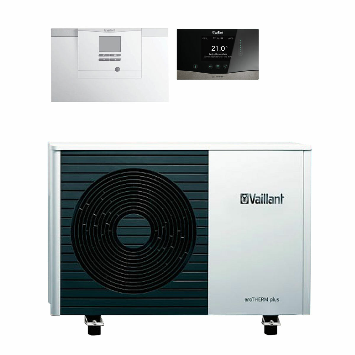 Pompa di calore aria-acqua Vaillant aroTHERM plus VWL 55/6 5 kW 230 V monofase monoblocco R290 A++ ad alta temperatura Vaillant