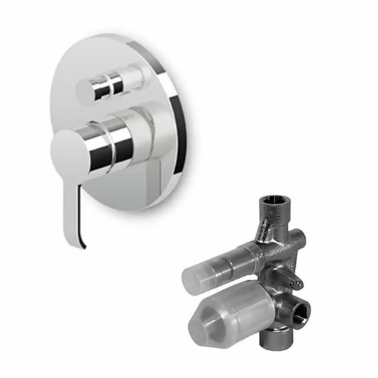 Set miscelatore vasca-doccia Zucchetti SUP + corpo incasso R99684 Zucchetti
