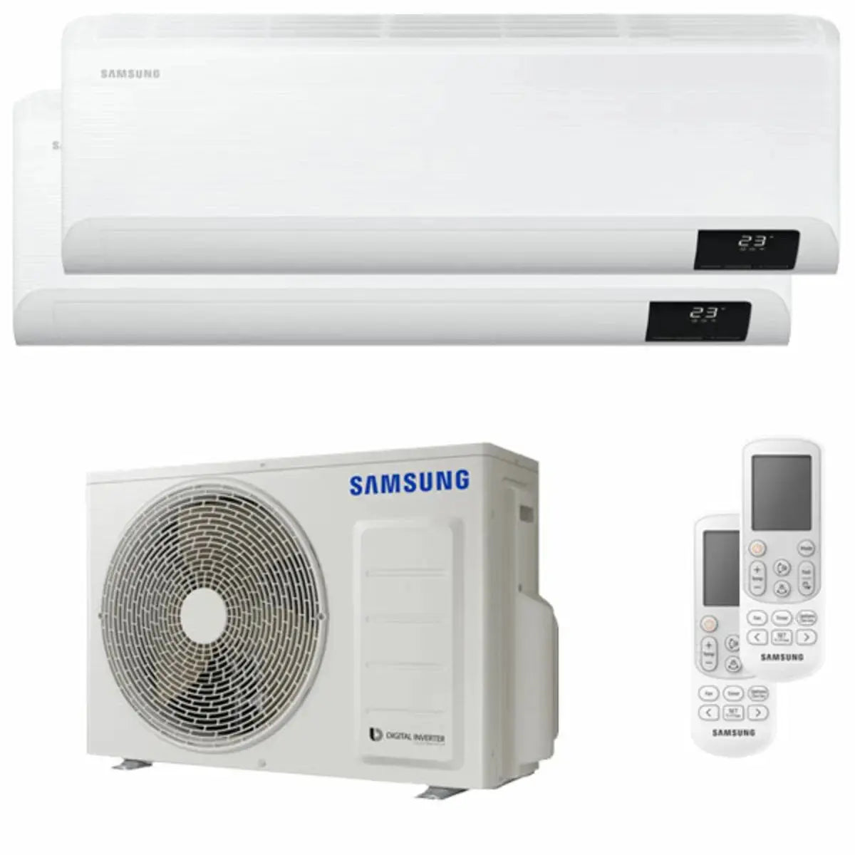 Condizionatore Samsung Cebu Wi-Fi dual split 9000+9000 BTU inverter A+++ wifi unità esterna 5,0 kW Samsung