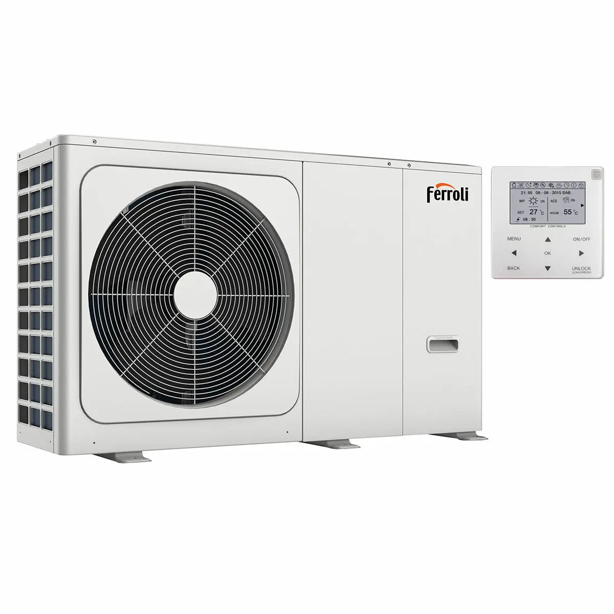 Pompa di calore aria acqua Ferroli Omnia M 3.2 12 kW Monoblocco Monofase Inverter R32 A++ FERROLI