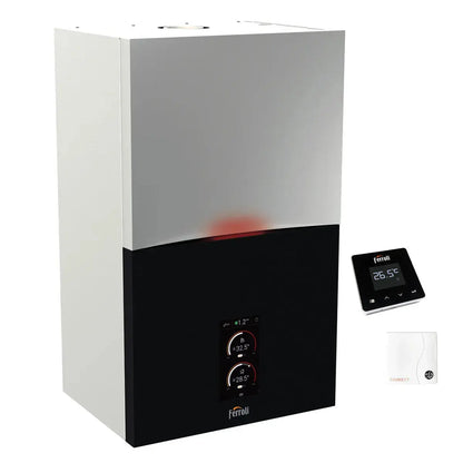 Caldaia a condensazione Ferroli Bluehelix Maxima 28 C + Comando Remoto Connect 24 kW camera stagna metano gpl Ferroli