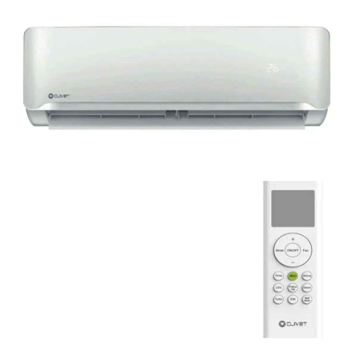 Clivet Essential 2 split 12000 BTU unita' interna condizionatore inverter gas R32 CLIVET
