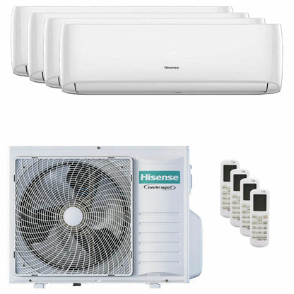 Condizionatore Hisense Hi-Comfort quadri split 9000+9000+9000+9000 BTU inverter A++ wifi unità esterna 8 kW HISENSE