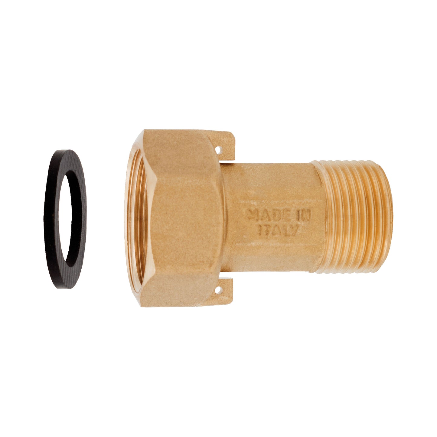 Kit Raccordi per contatore Acqua  3/4 (2 dadi + 2 codoli in ottone +2 gaurnizioni)